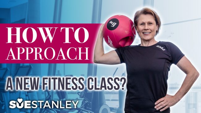 Approaching a fitness class by Sue Stanley